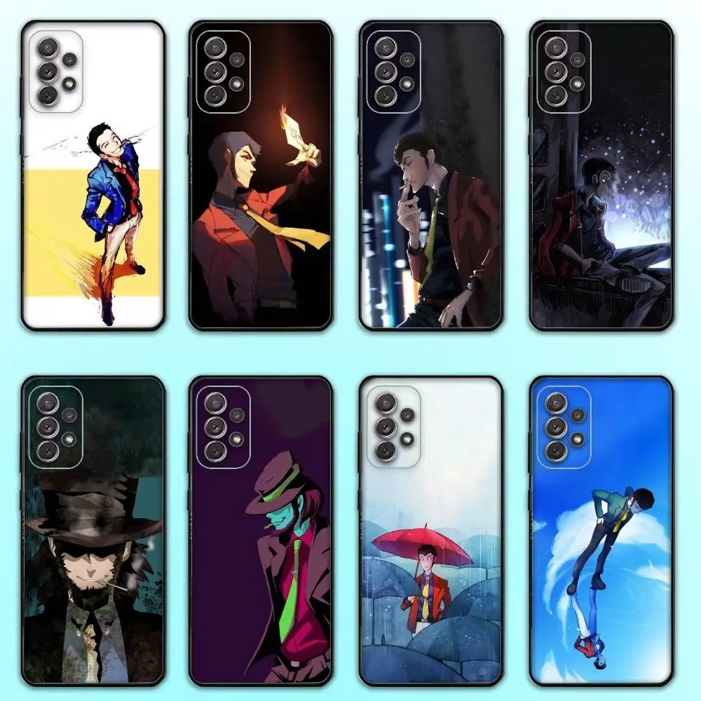 

L-Lupin Anime T-Third Phone Case For Samsung S25,S24,S21,S22,S23,S30,Ultra,S20,Plus,Fe,Lite,Note,10,9,5G Black Cover