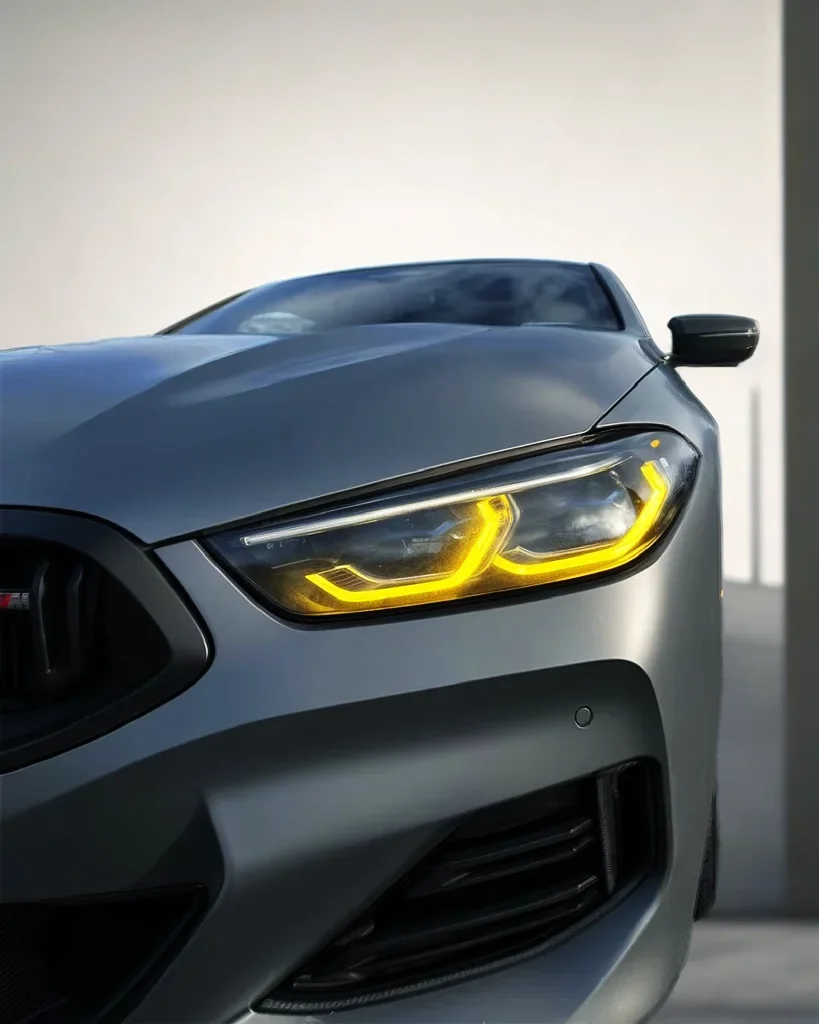 For BMW 8 series M8 840 M850 G14 G15 G16 F91 F92 F93 Dual-Color DRL Module yellow and white LED panel daytime running light