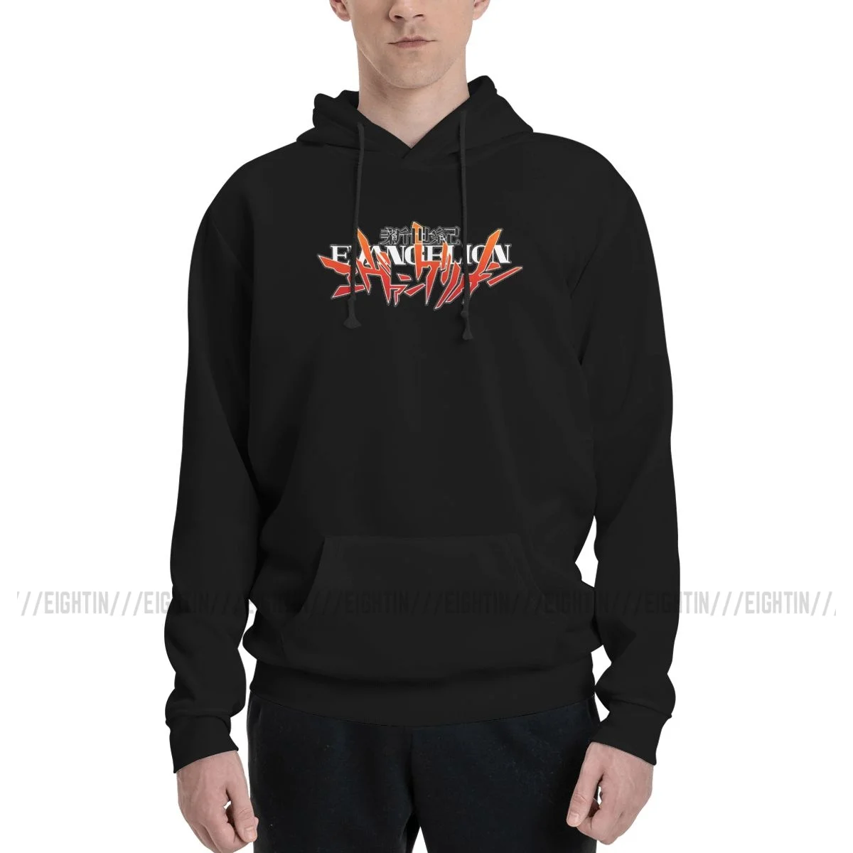 Evangelions Logo Designs Warm Sweatshirts Men Women Anime Manga Mecha Robot Long Sleeve Hoodie Winter Pullover