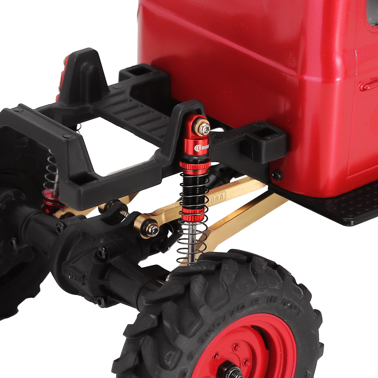 -Amortecedor de Rosca de Alumínio, Amortecedor de Óleo, Atualização, 45mm, 1:24 RC Crawler, FMS, FCX24, FCX18