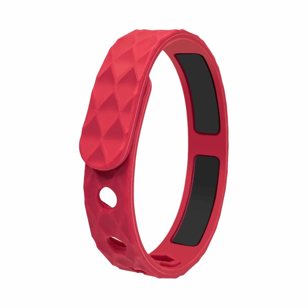 Silicone Anti Static Bracelet Waterproof Rhombic Static Eliminator Bracelet Wireless Adjustable Negative Ion Wristband Men