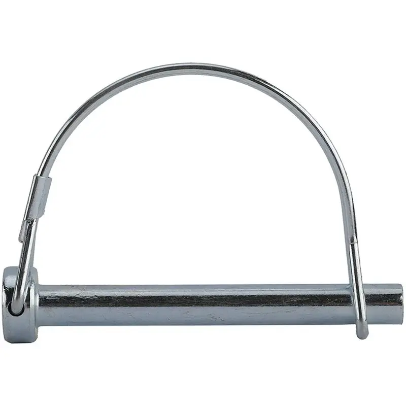 B62B-40Pcs Wire Lock Pin, 5/16 Inch Shaft Locking Pin Hitch Pin With Round Arch Wire Retainer For Farm Trailers Lawn Garden