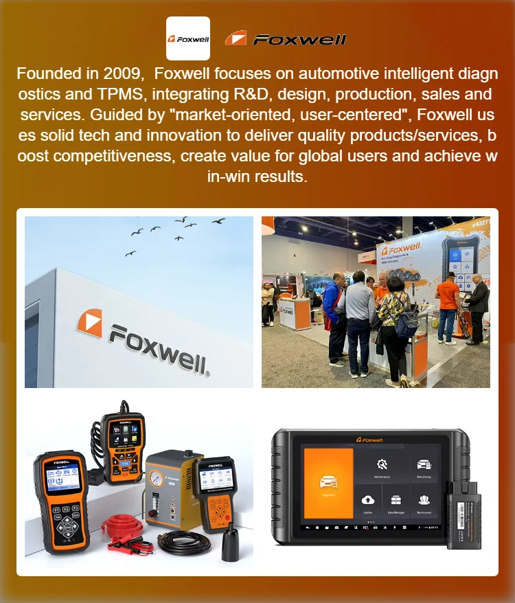 FOXWELL NT710 12V Automotive Full System OBD2 Scanner ECU Coding Active Test Tool Free Update I.642827662