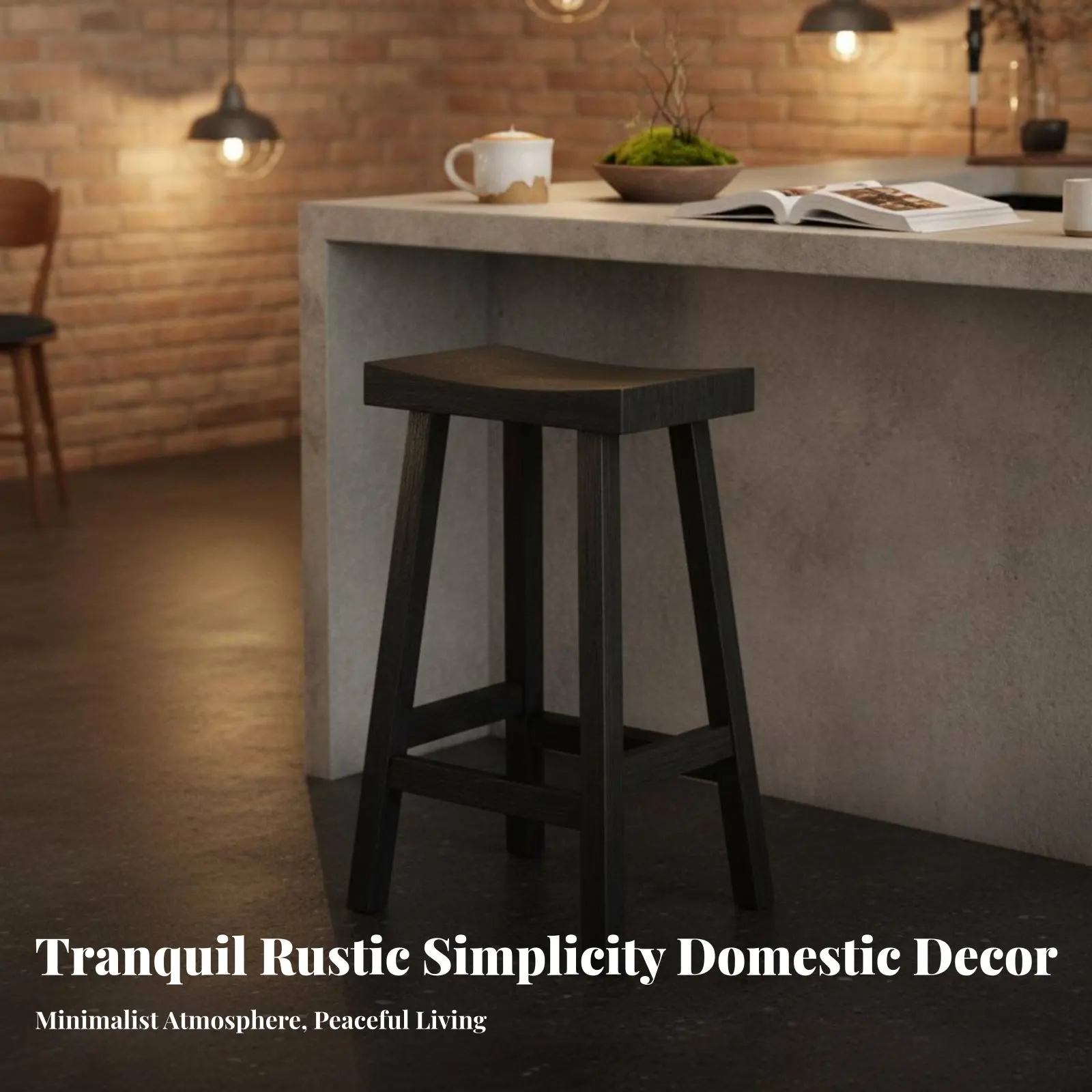 

Барный стул без спинки в минималистичном стиле с встроенной подставкой для ног, прочная конструкция для взрослых, для пабов и ресторанов