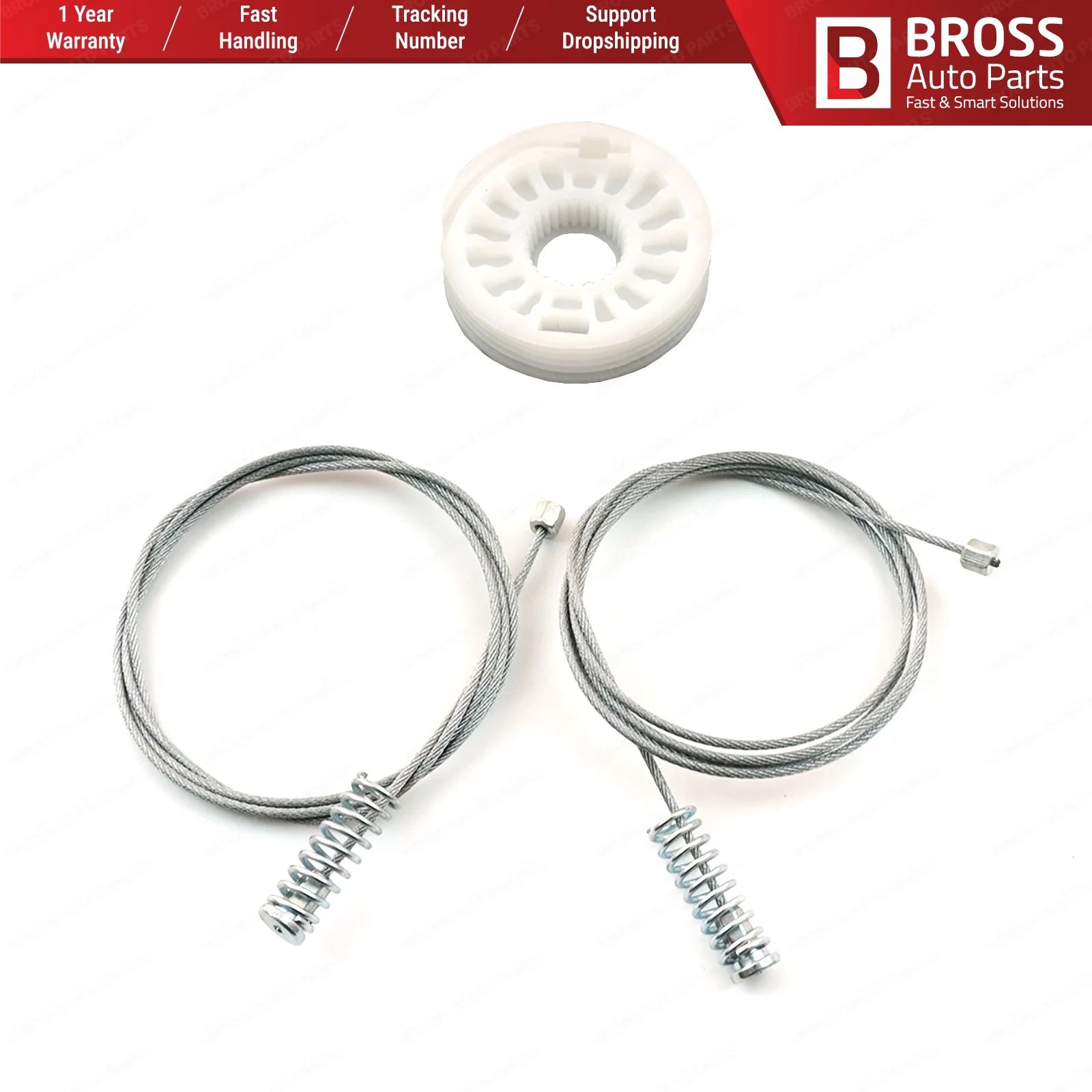 Bross BWR5221 Kit di riparazione alzacristalli posteriore sinistro o destro 834702 y000, 834022 y000 per Hyundai IX35 MK2 LM EL ELH 2009-2015