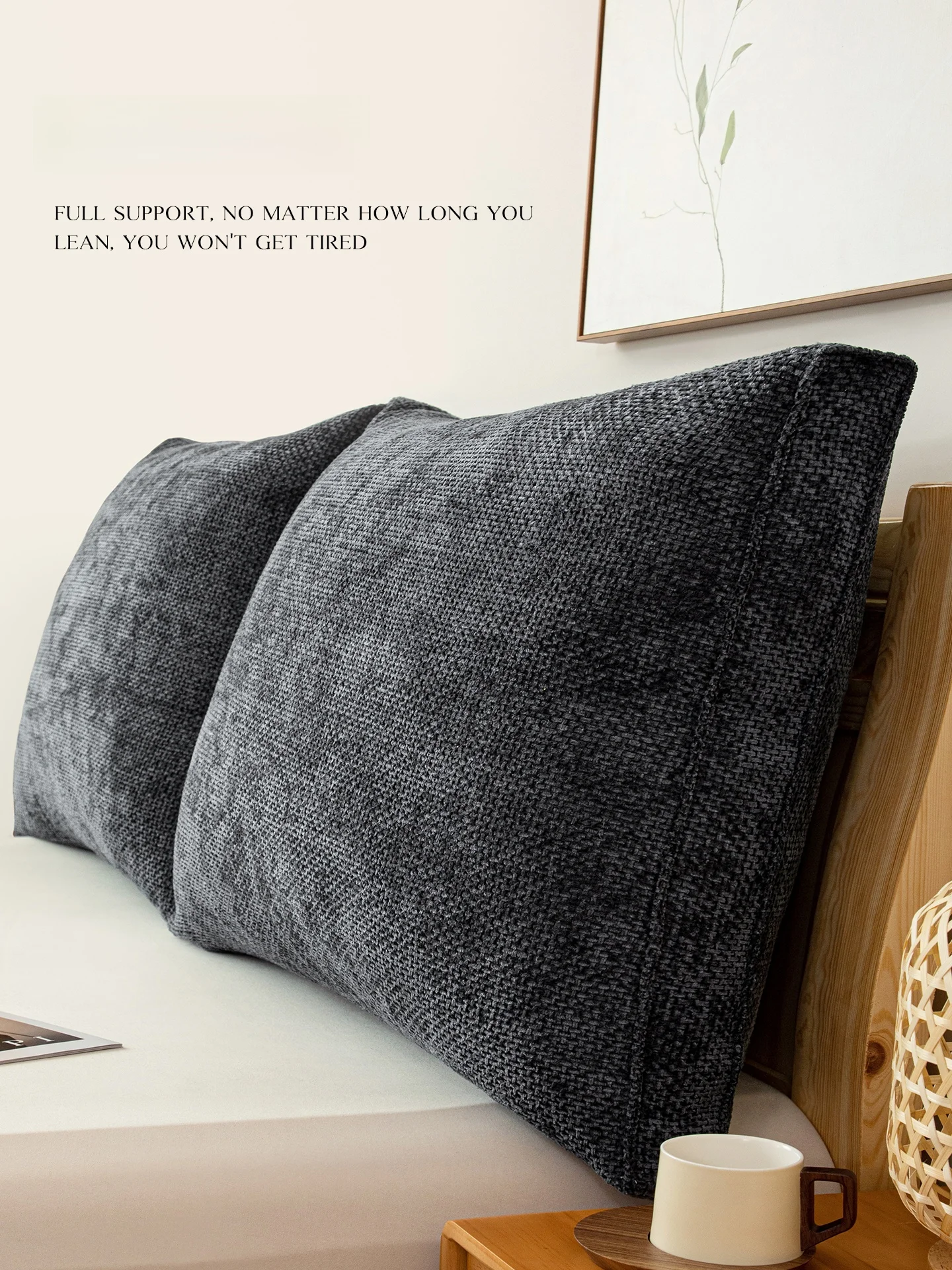 Wanxue Home Japanese Style Bedside Pillow Soft Cushion Tatami Backrest Sofa Pillow Anti-Collision Square Removable And Washable