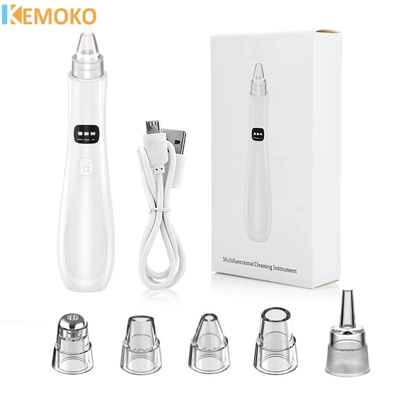 3 Suction Mode Electric Blackhead Remover Vacuum Acne Cleaner Black Spots Removal Facial Deep Cleansing Pore Facial Nose Cleaner