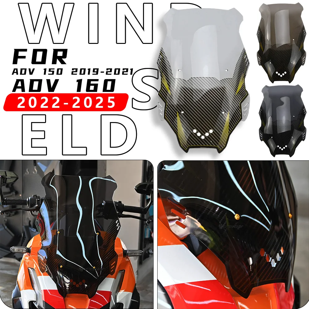

MTKRACING For HONDA ADV 150 2019-2021 ADV 160 2022-2025 Front windshield windshield deflector
