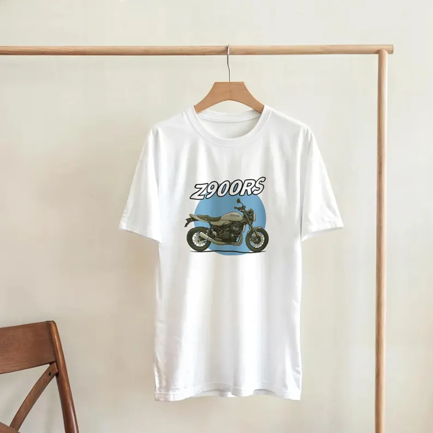 

Kawasaki Z900RS Enthusiast T-shirt Unisex Outdoor Cycling Summer Classic Tee Adults Loose Exercise Off-road Motorcycle Jersey