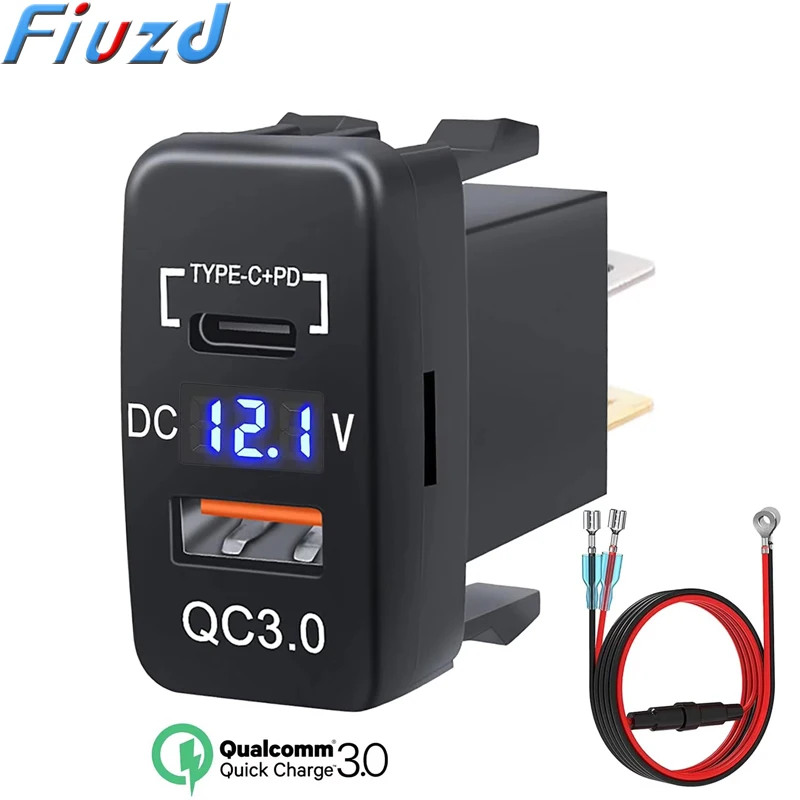 carregador-usb-para-carro-com-saida-de-energia-rapida-30-e-porta-usb-c-pd-para-veiculos-toyota-12v-24v