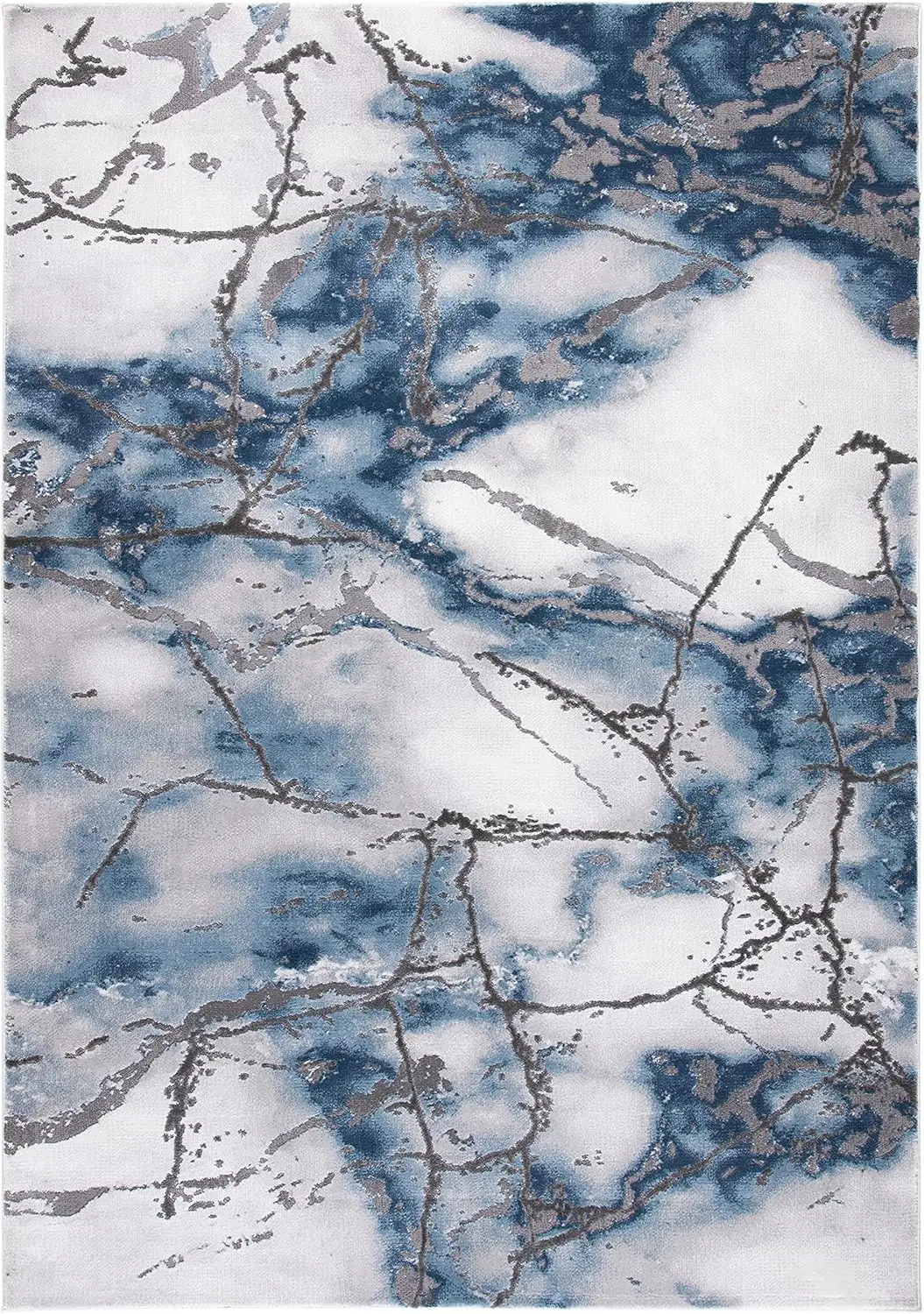 

Craft Collection 2'3"" X 4' Grey/Blue Cft877L Modern Abstract Non-Shedding Living Room Bedroom Accent Rug