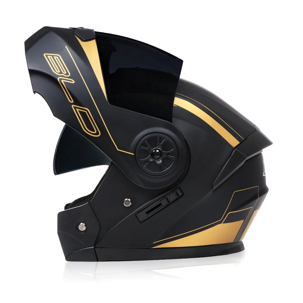 2022 Flip Up Dual Objektiv Motorrad Helm Motorrad Modulare Motocross Moto Crash Full Face Helme Unisex Winter Reiten Zubehör