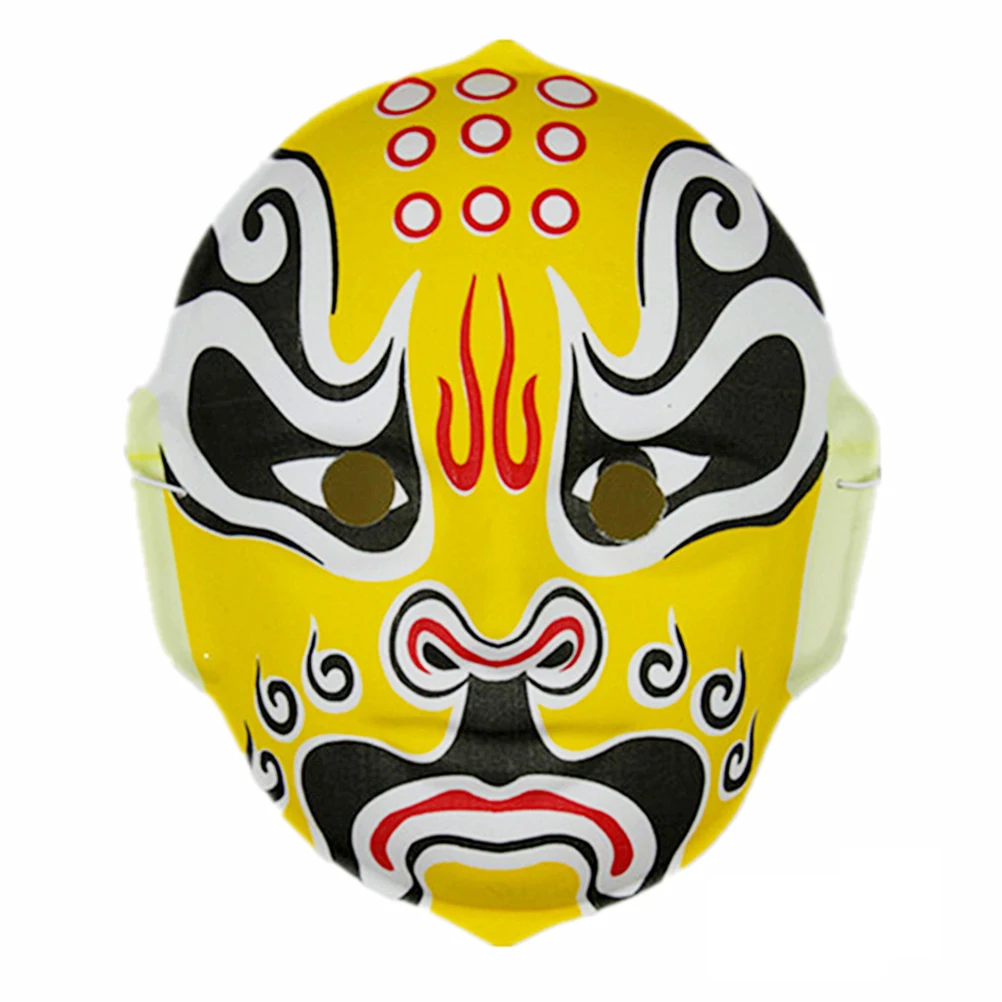 

3Pcs Peking Opera Masks Environmental Plastic Lightweight Kids Party Cosplay Halloween Dance Props Party Mask Opera Mask