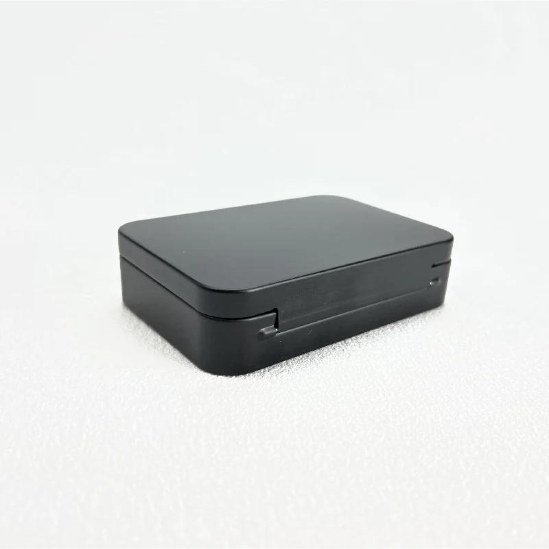 Rectangular Black Tin Box, Cosmetic, CleansBalm, Metal Packing Box,