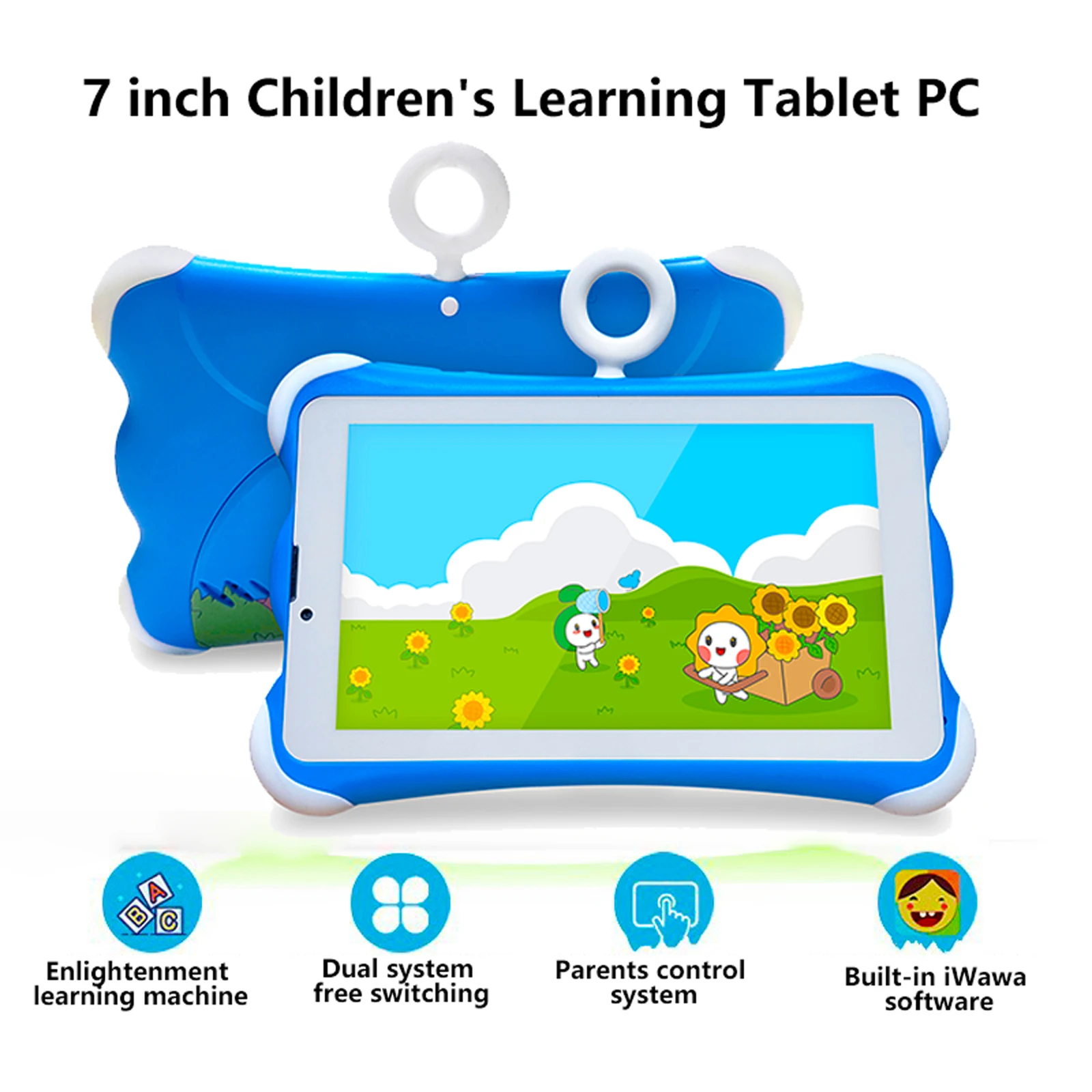 Najtańsza 7 cali tablety z androidem Wifi ochrona oczu dla dzieci nauka zakładki oprogramowanie edukacyjne dla dzieci Gaming Tablet PC