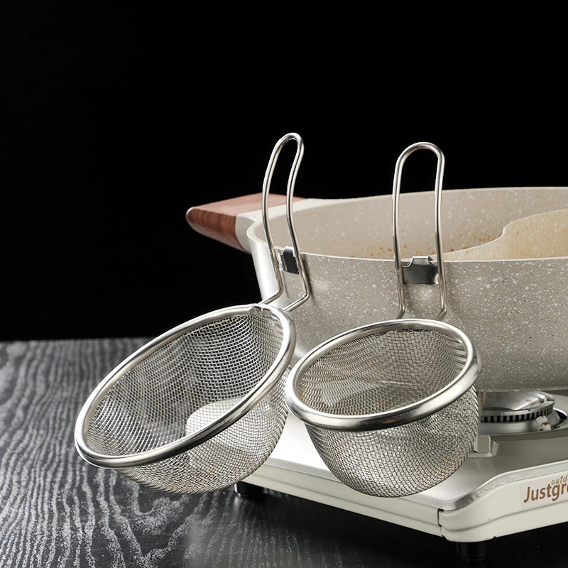 

304 Stainless Steel Hot Pot Strainer Cooking Surface Strainer Lo Mein Strainer Hot Pot Meat Boiling Spicy Hot Pot With Hook