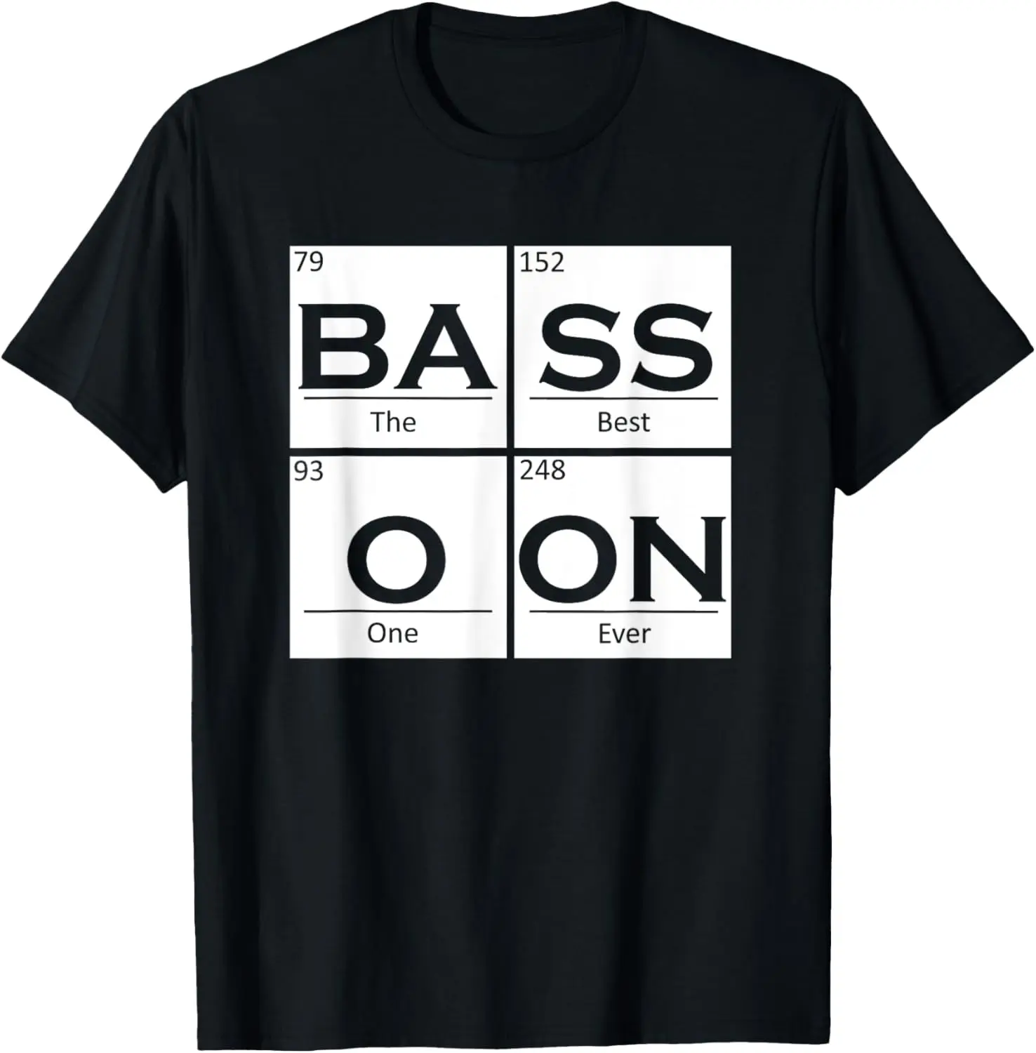 Bassoonist Chemistry Elements Music Orchestra Bassoon T-Shirt