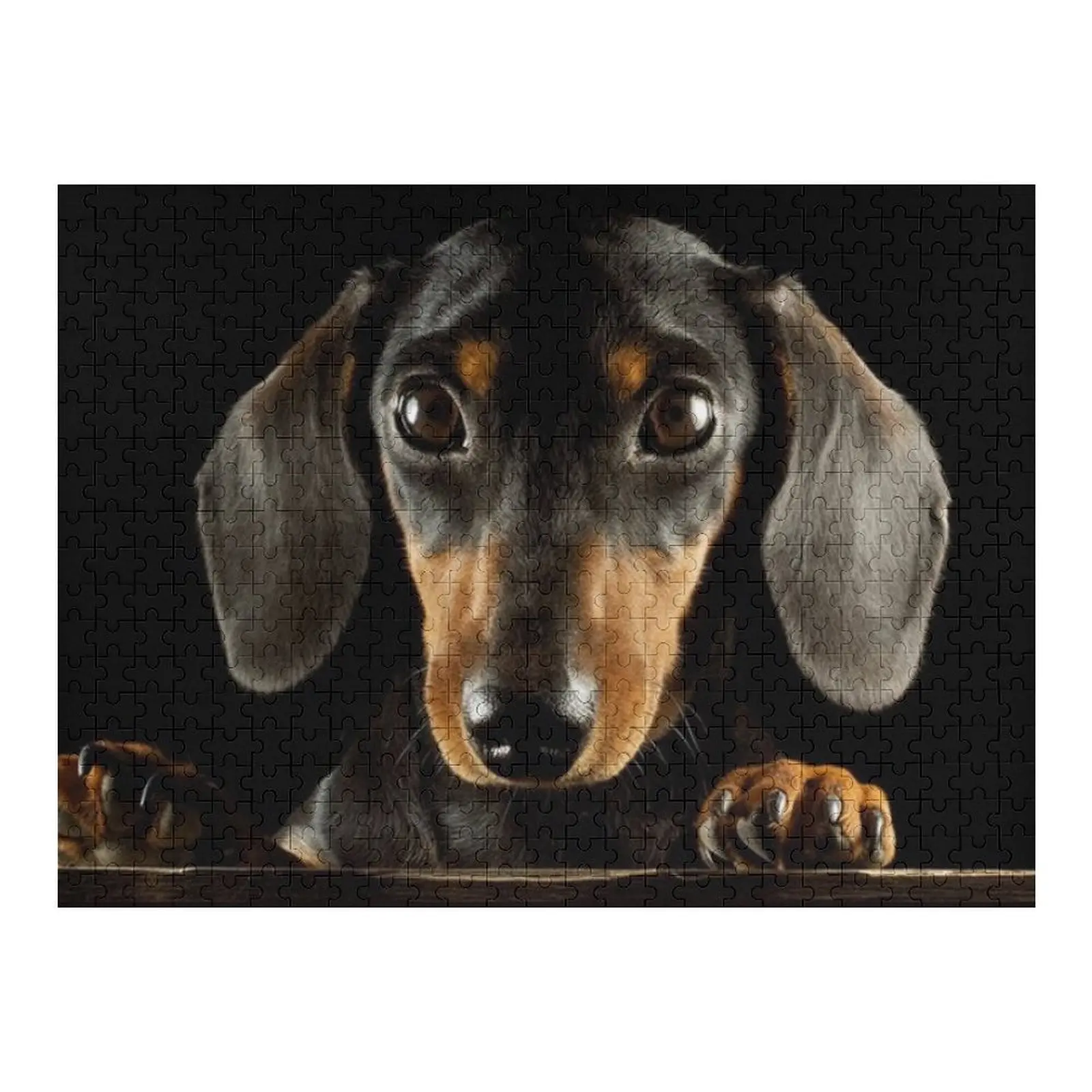 

Dachshund Dog photo portrait Jigsaw Puzzle Custom Kids Toy Wooden Adults Custom Child Gift Puzzle