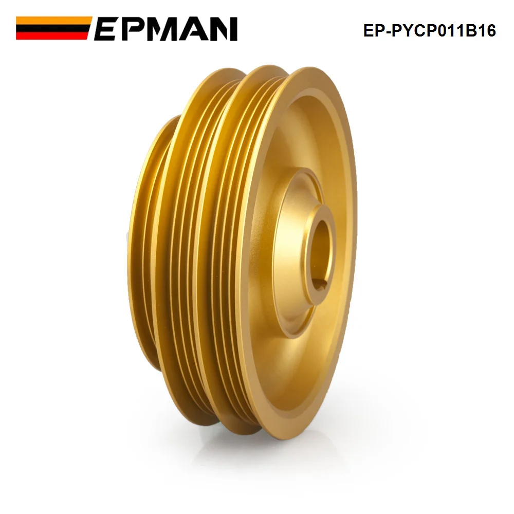 EPMAN Racing Light Weight Aluminum Crankshaft Pulley For Honda Civic Si Integra B-Series 99-00 EP-PYCP011B16