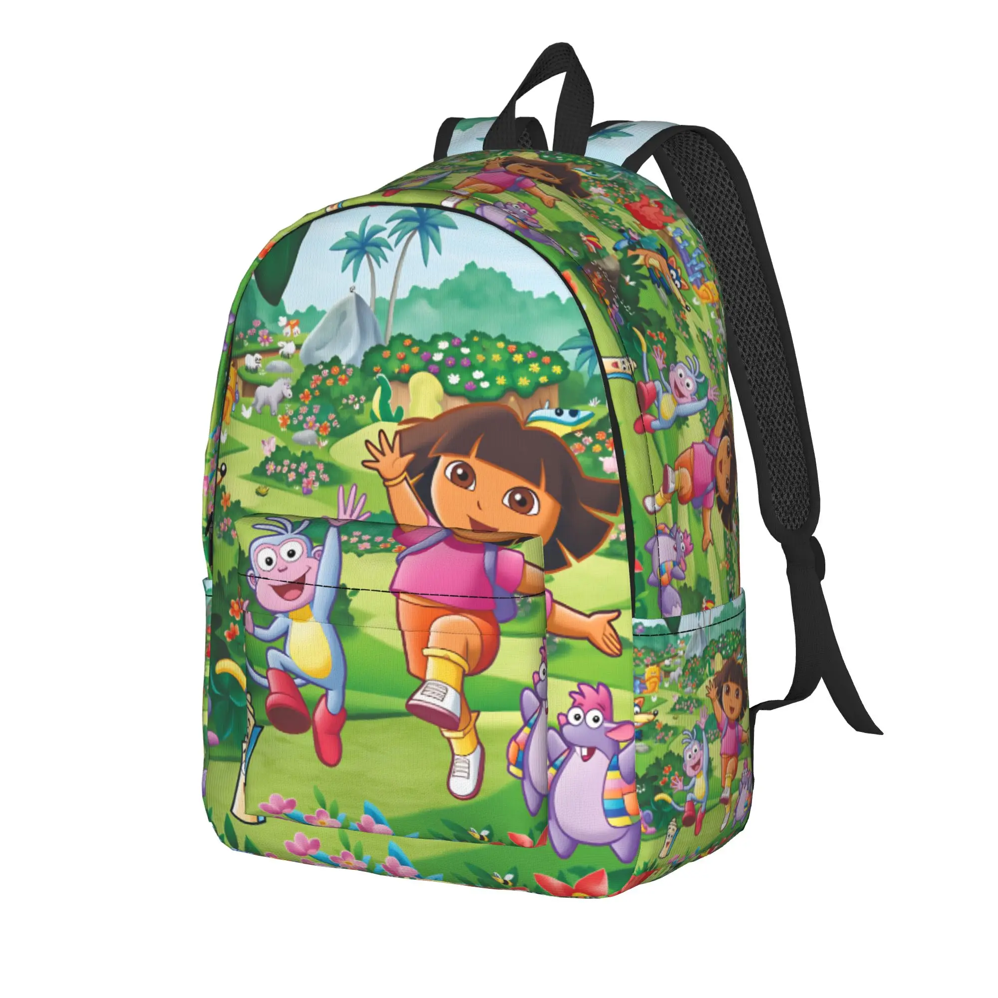 D-Doras and Friends Backpack Teen  Pattern Backpacks Polyester Style School Bags Sport Design Rucksack