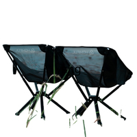 LXL Aluminum Alloy Installation-Free Quickly Open Moon Chair High Load-Bearing Stable Folding Chair Fishing Stool Umbrella