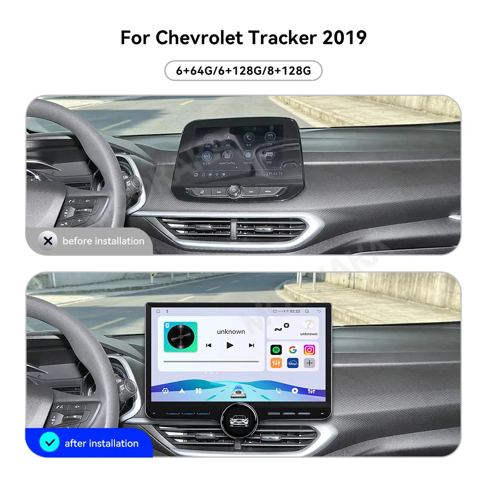 For Chevrolet Tracker 2019 Android Car Radio Multimedia Video Player Wireless Carplay Autoradio Stereo GPS Navigation Head Unit