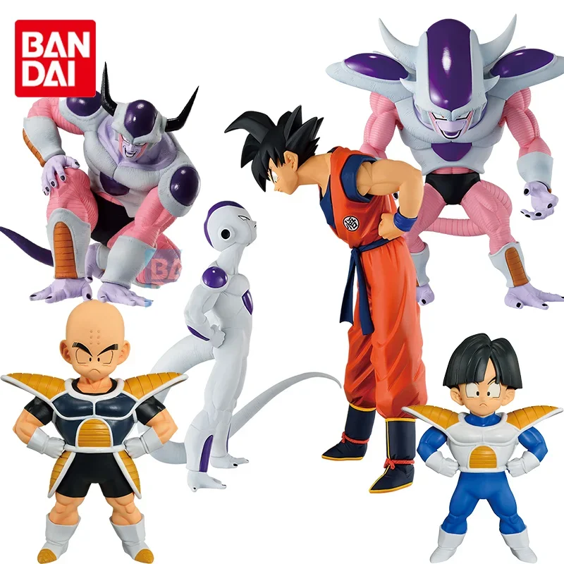 Bandai Original Ichiban KUJI Dragon Ball Z Krillin Frieza Son Gokuu Anime Action Figure Toys For Boys Girls Kids Birthday Gifts