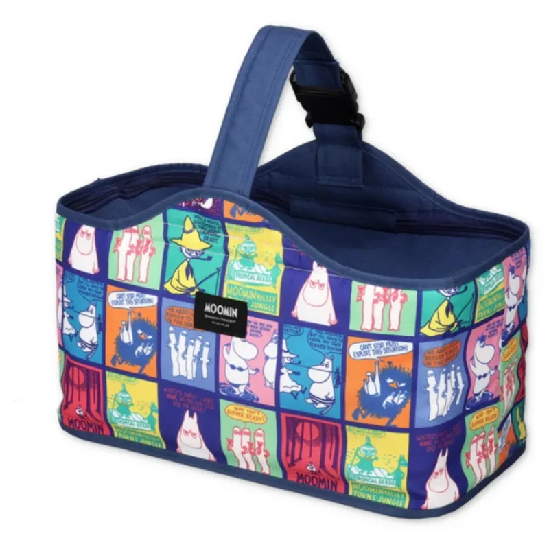 

Hot Anime Moomins Series Picnic Bag Kawaii Cartoon Role Printing Large Capacity Portable Outdoor Camping Insulated Handbag