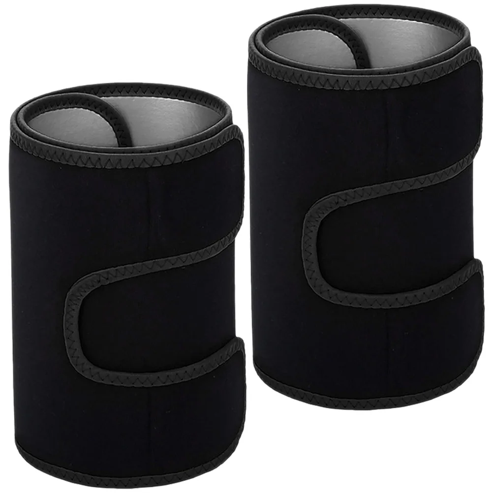 

Silver Ion Leg Belt 1 Pair Thigh Trainer Women Fitness Sauna Bands Adjustable Sleeve Workout Running Muscle Stabilizer Leggings