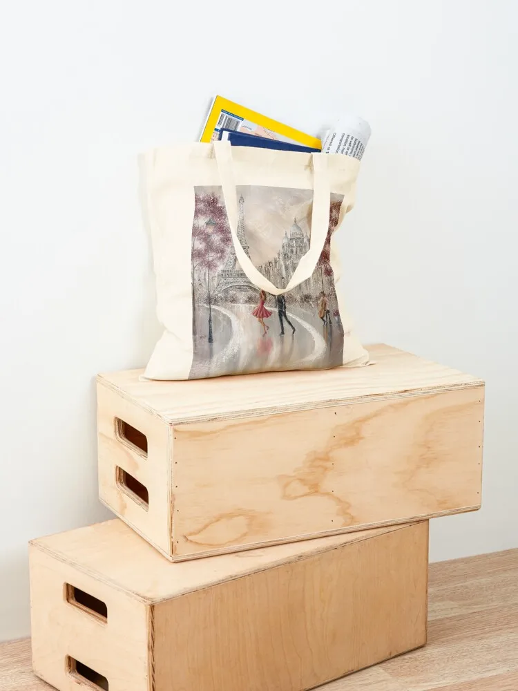 Twirl، باريس برج ايفل حمل حقيبة اليد حمل الحقائب الرجال حمل حقيبة قماش هدية #4