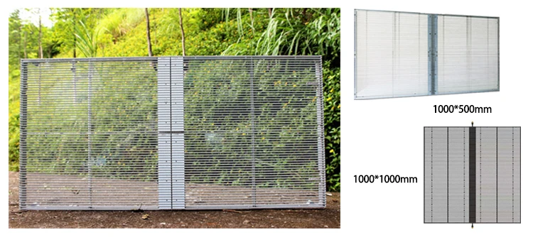 P3.91-7.82 Indoor Displayschermen Transparante Glas LED Filmpanelen voor Winkelcentra, Tentoonstellingen en Video-toepassingen