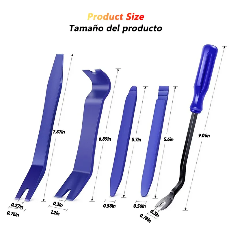 iLMH Car Hand Tool Set Car Disassembly Tool Kit Stereo Repair DVD Repair Tool Dashboard Removal Tool Interior Plastic Trim Panel 썸네일 3