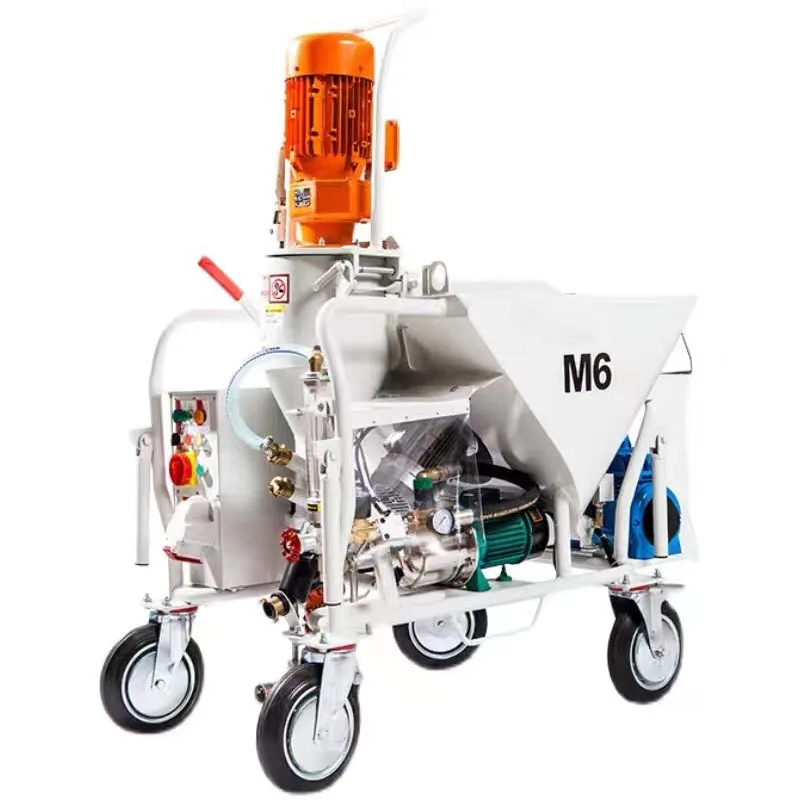 Automatic plastering gypsum spraying machine, multi-functional mortar spraying machine