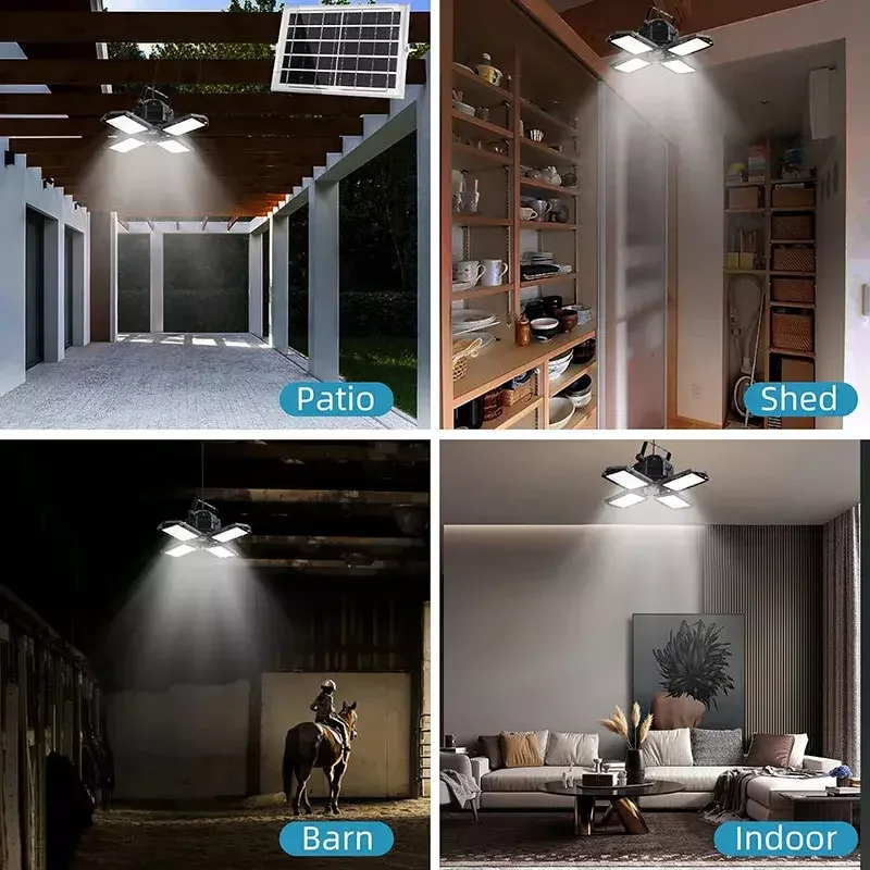 Lampe LED pliante avec capteur de mouvement, éclairage d'extérieur et d'intérieur, 3 Modes, projecteur pour éclairage industriel, atelier, entrepôt