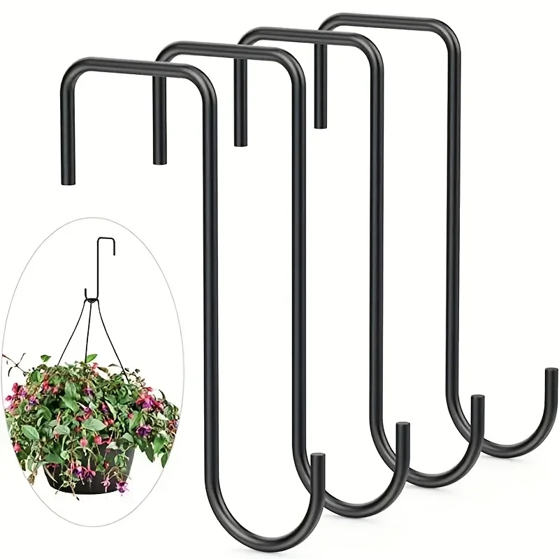 Robuste Pflanzenhaken zum Aufhängen an der Tür, Haken zum Aufhängen von Gartenhaltern, geeignet zum Aufhängen von Pflanzen im Innen- und Außenbereich, Vogelfutterspender
