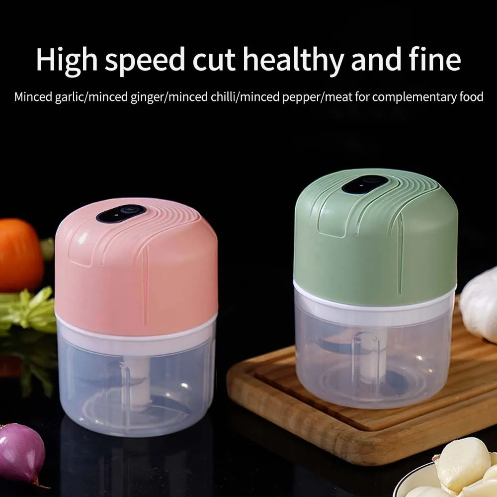 

Meat grinder Household small portable auxiliary food machine Electric garlic mashed garlic machine [3 blades] 250ml
