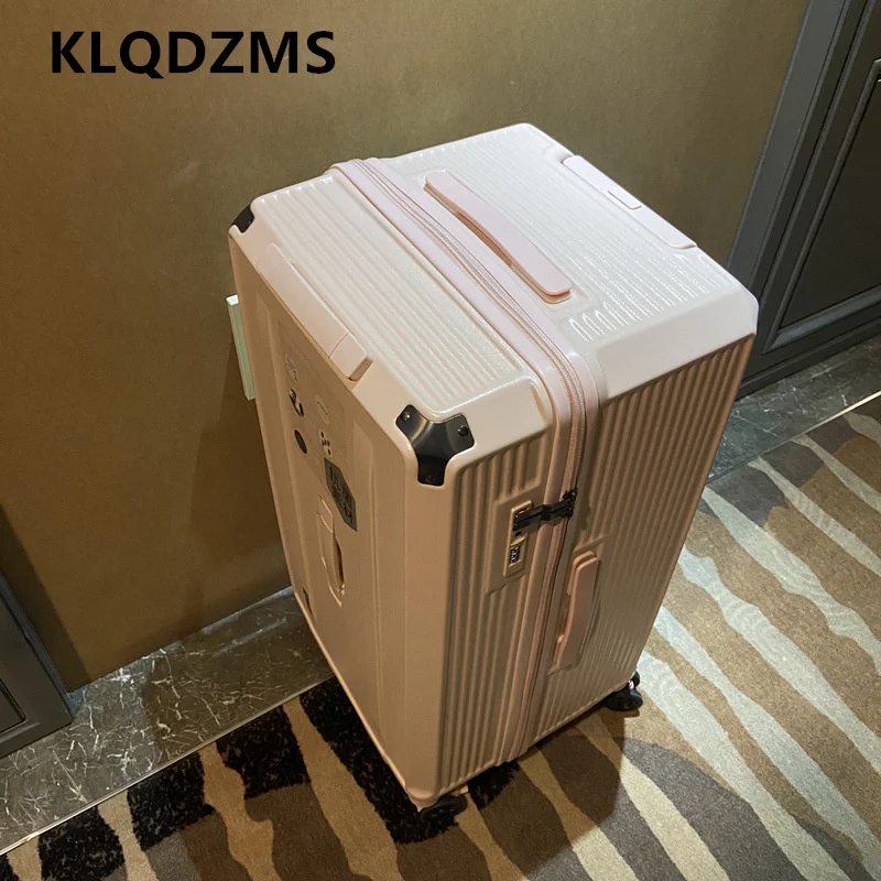 KLQDZMS Luggage Travel Bag ABS + PC Boarding Box Large-capacity Trolley Case Women's Password Box Student Rolling Suitcase