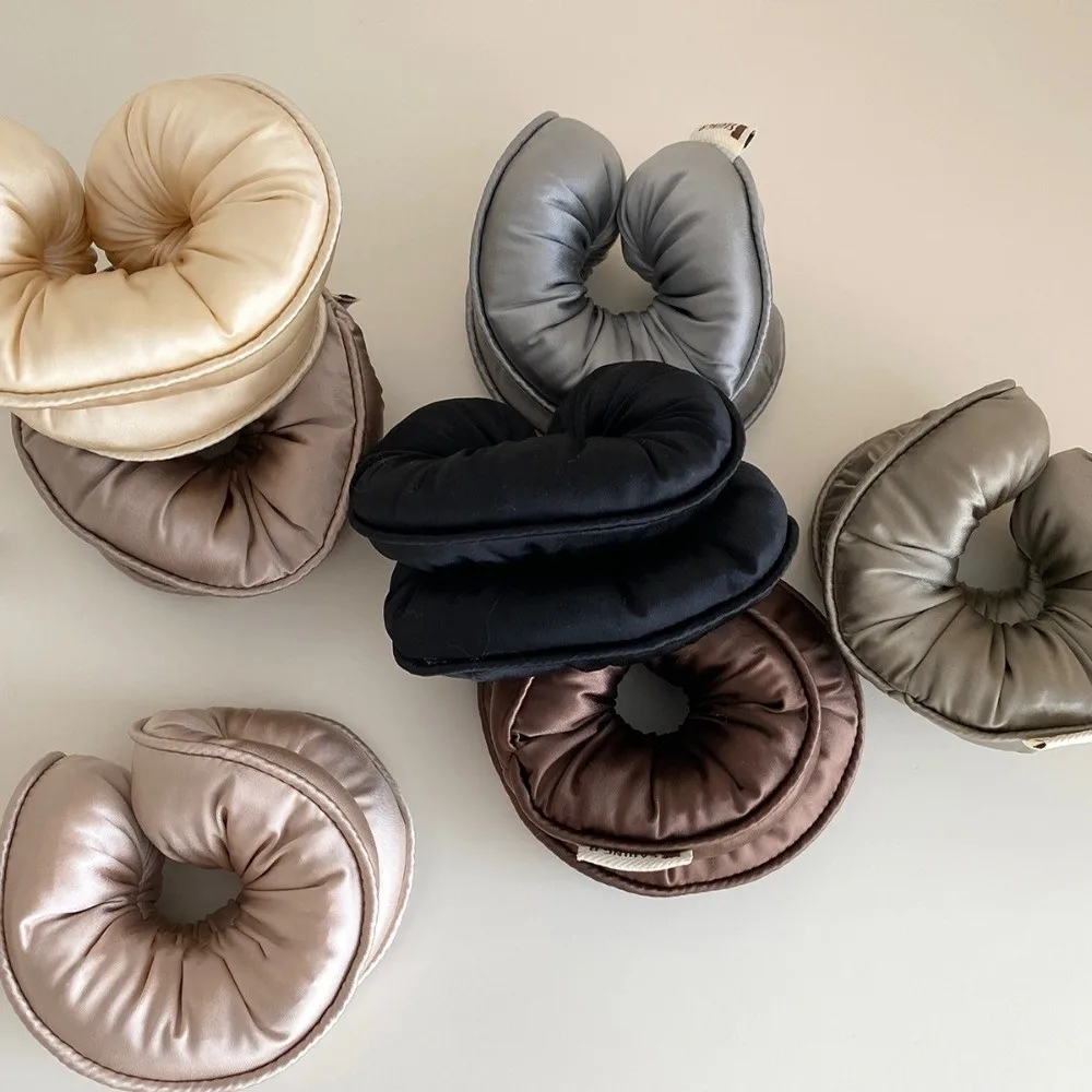 

Ultra Soft Cotton Sleeping Hair Ties No Damage Hair Solid Color Hair Scrunchies High Elasticity Filled Cotton Hair Bands Women