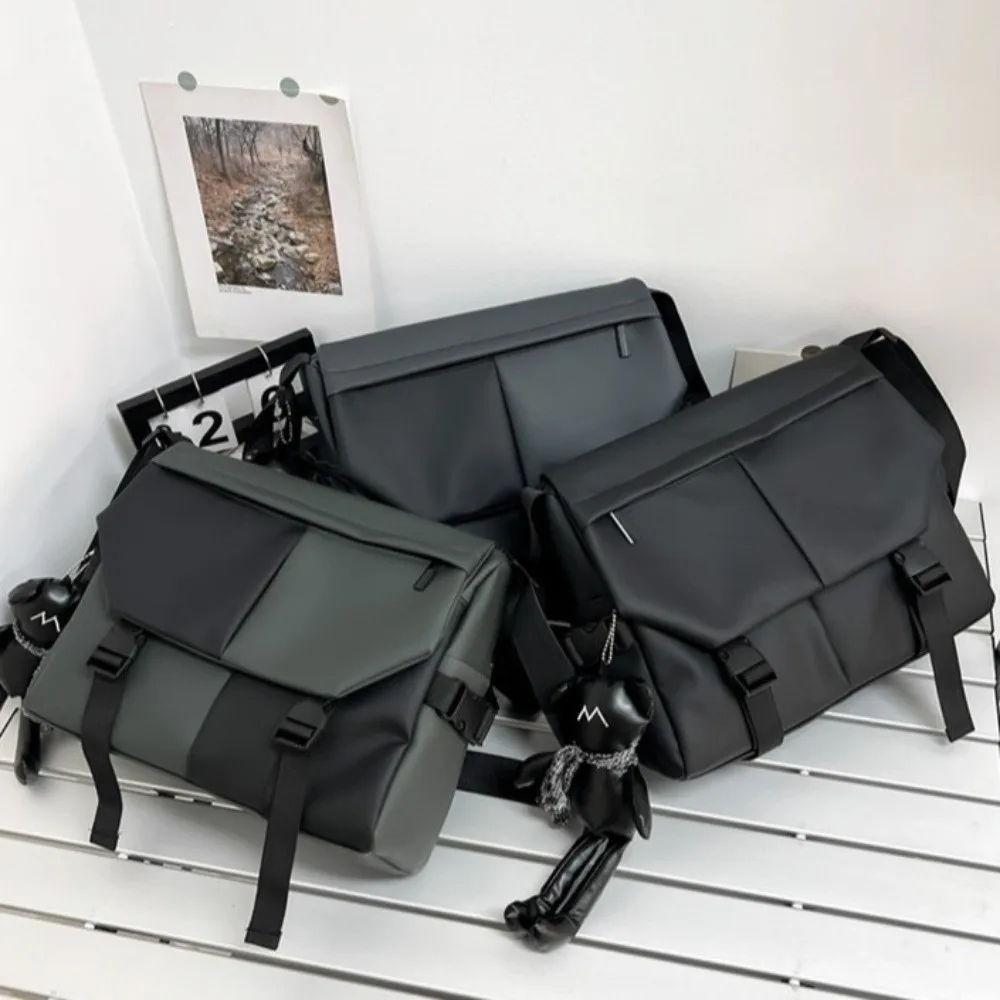 Водонепроницаемая сумка через плечо с несколькими карманами в повседневном стиле, водонепроницаемая сумка-мессенджер, унисекс, нейлоновая сумка большой вместимости