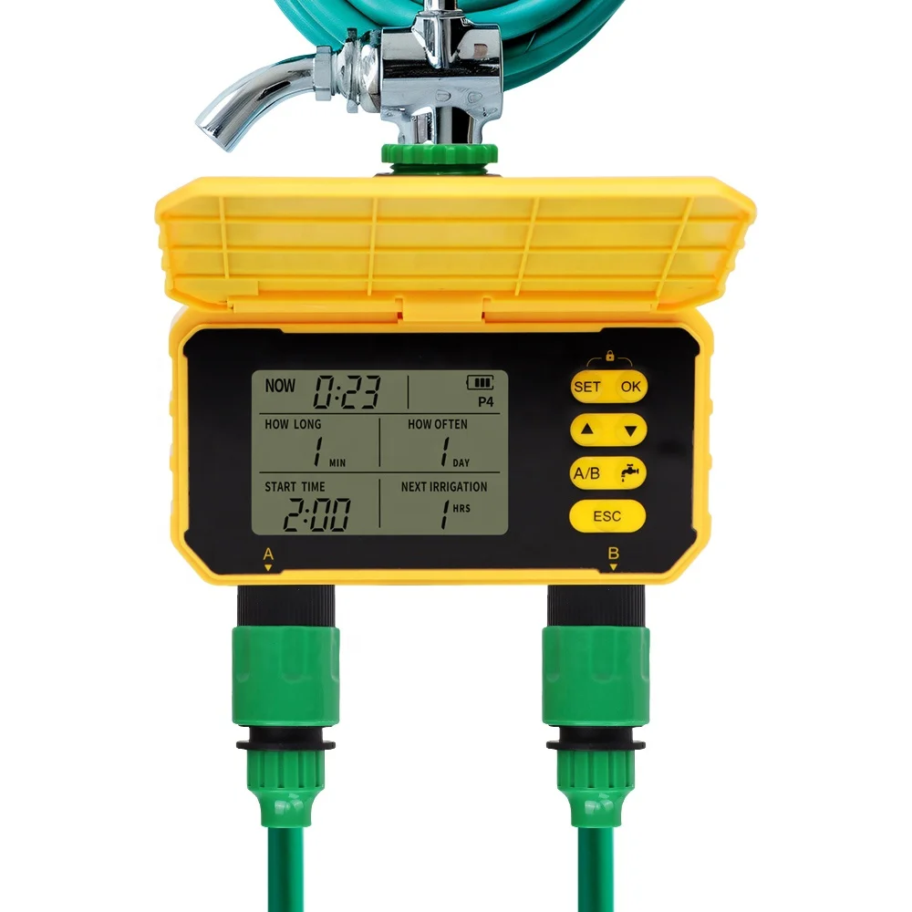 

Garden Irrigation Automatic Watering Dual-Channel Water Valve Gardening and Irrigation Systems