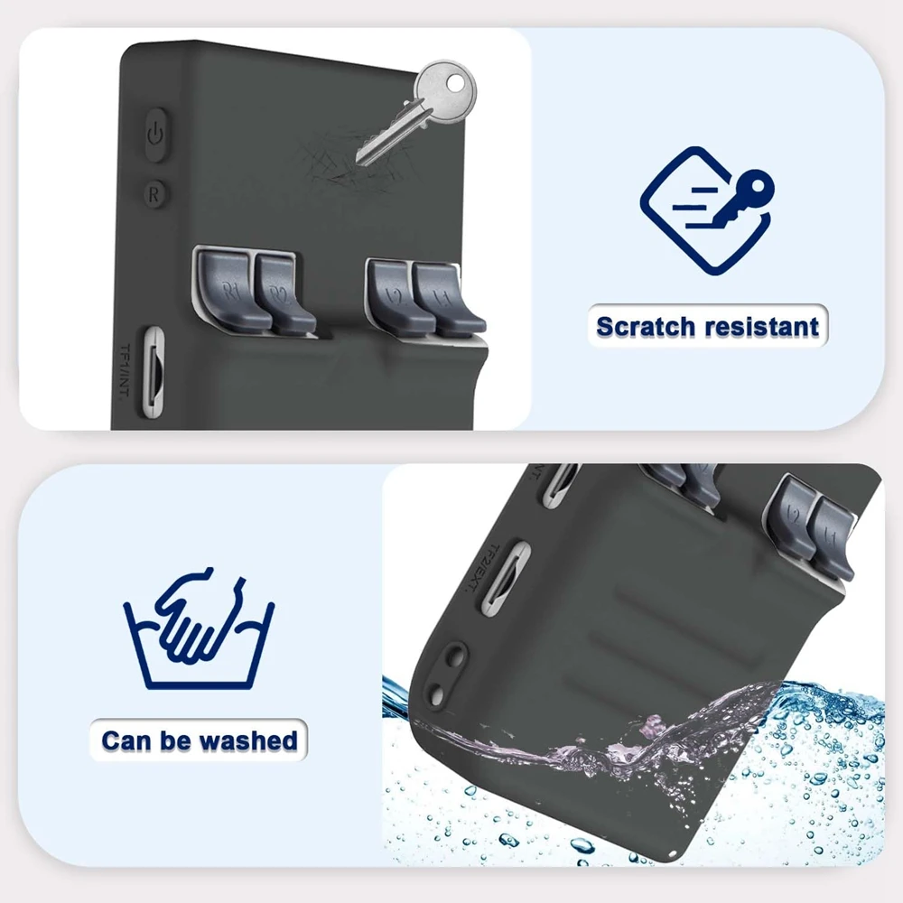 Funda protectora de silicona para consola de juegos portátil RG35XX, carcasa protectora con cordón, accesorios para juegos