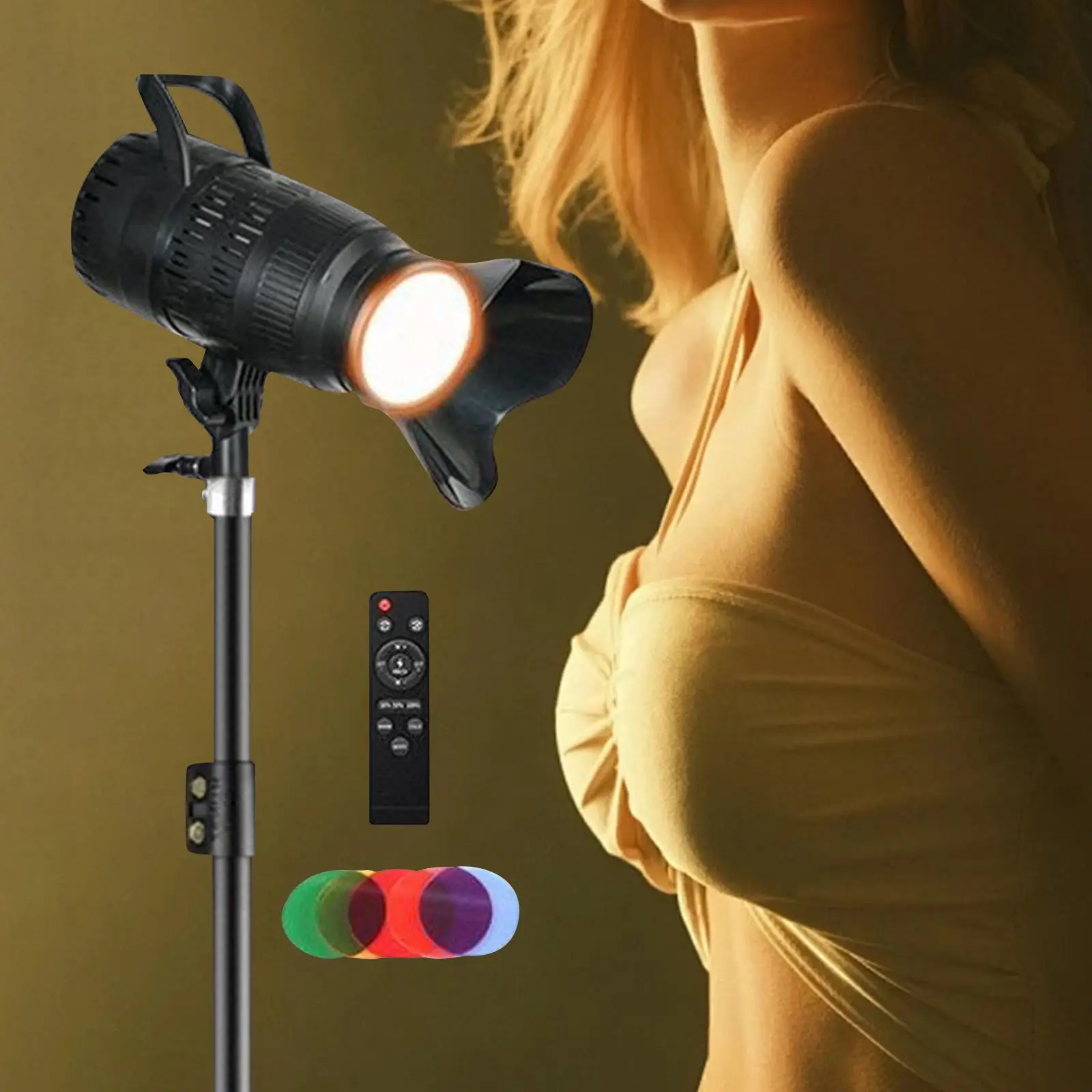 Photography Video Light Lamp 3 Color Lighting Studio Streaming Light for Portrait Vlogging Make up Live Streaming Live Game