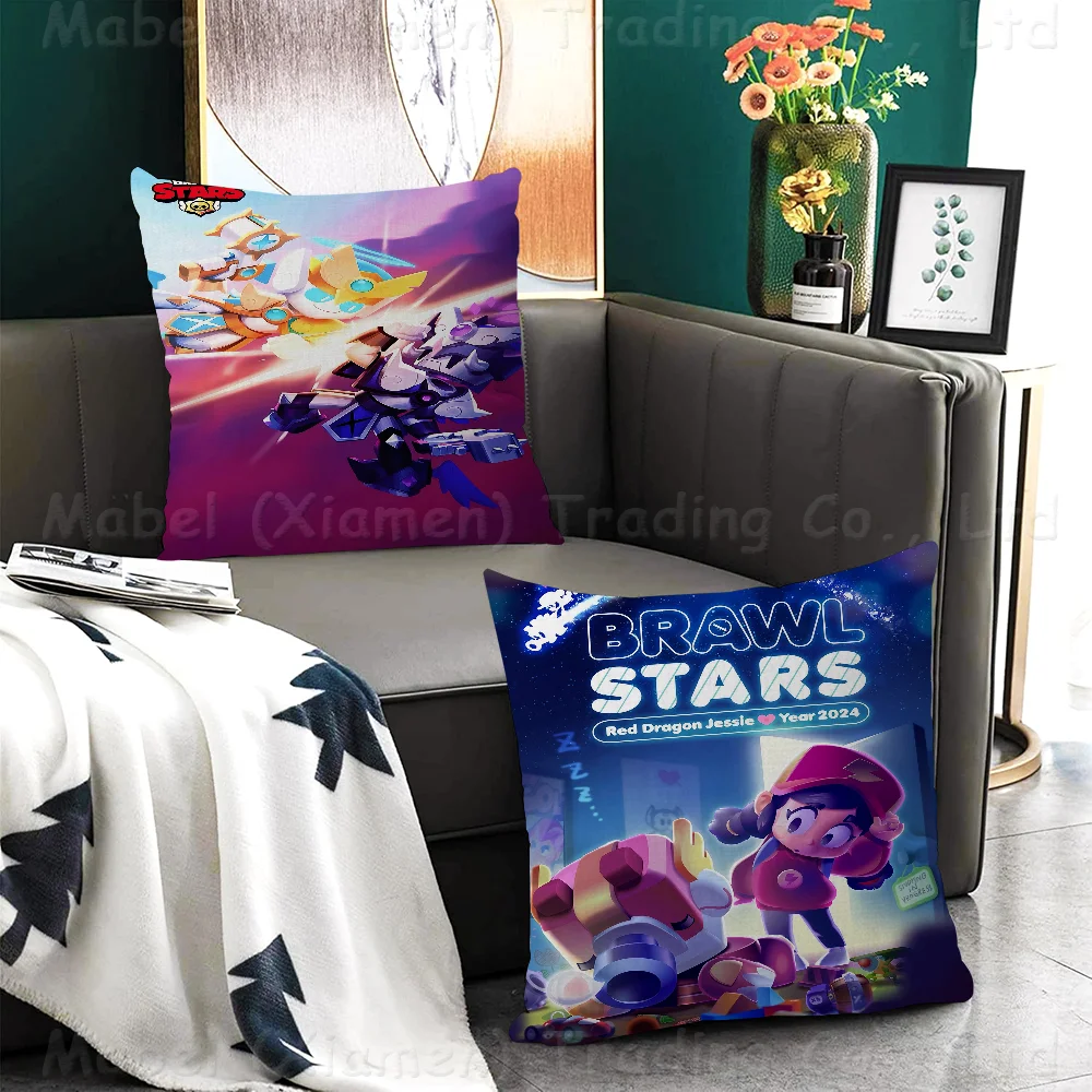 

Game B-rawl S-Stars Pillow Cushion Cover Pillowcase Living Room Sofa Home Decor Customized