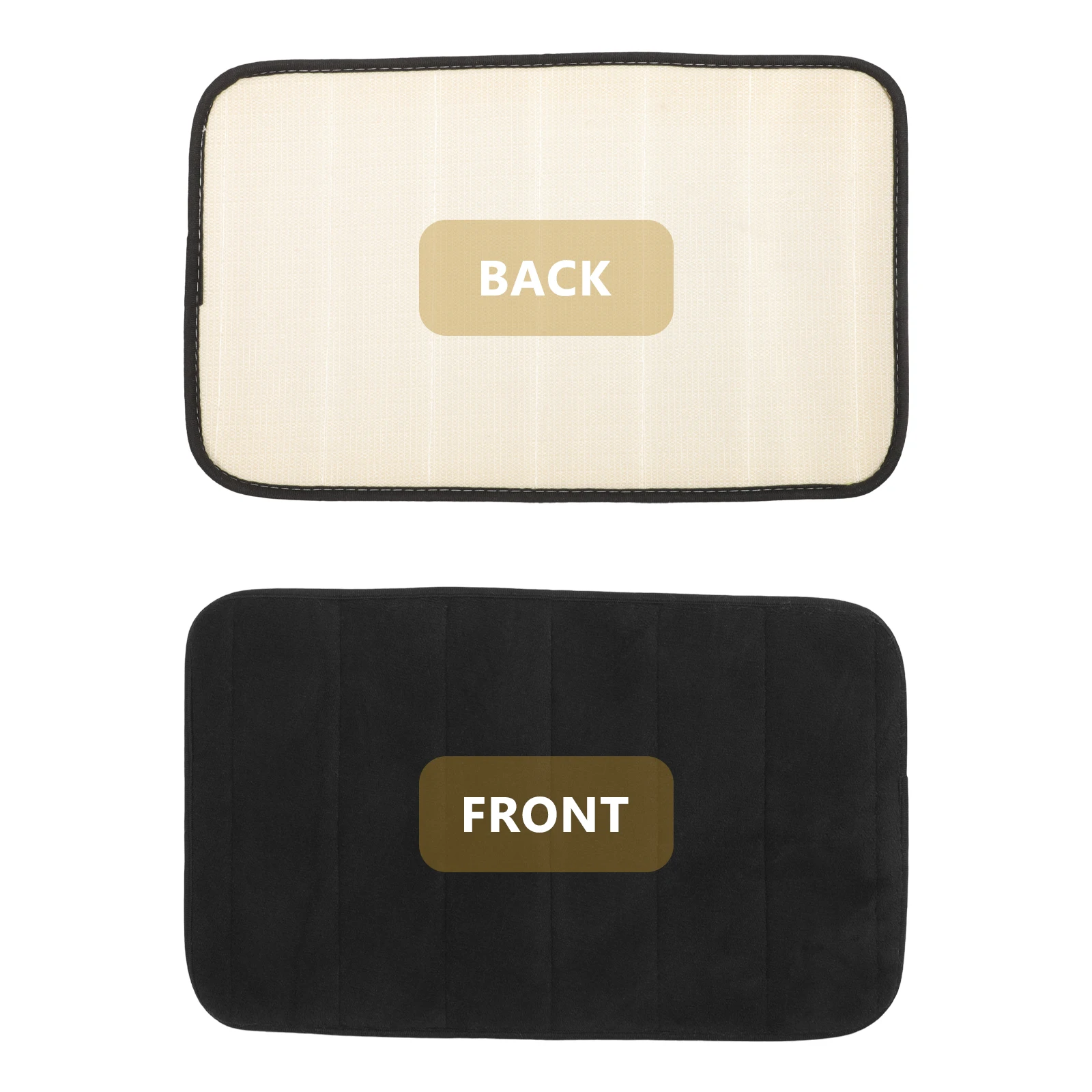 

Memory Foam Door Mat Thick Coral Fleece 30x50cm Black Bath Mats Bathroom Rugs Shower Toilet Carpets Non Slip Soft