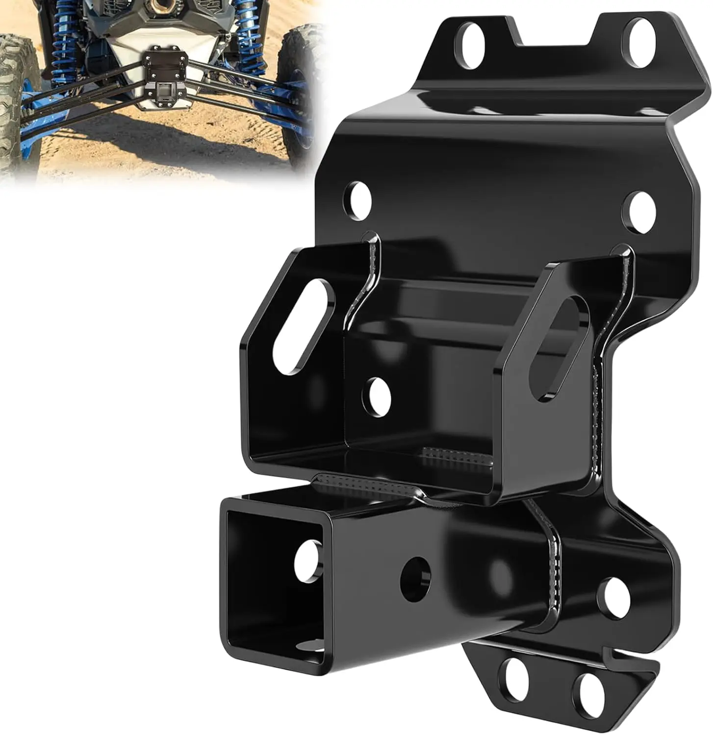 

2 Inch Rear Trailer Towing Receiver Hitch No Drill Compatible with Can Am Maverick X3 Max 2022-2025