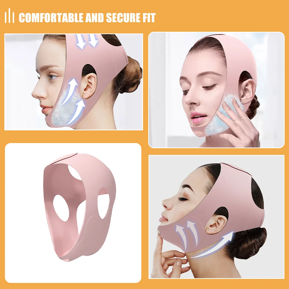 フェイスストラップフェイシャルリフティングベルト女性用再利用可能なシリコーンフェイスリフティングデバイス引き締め彫刻ツール洗える