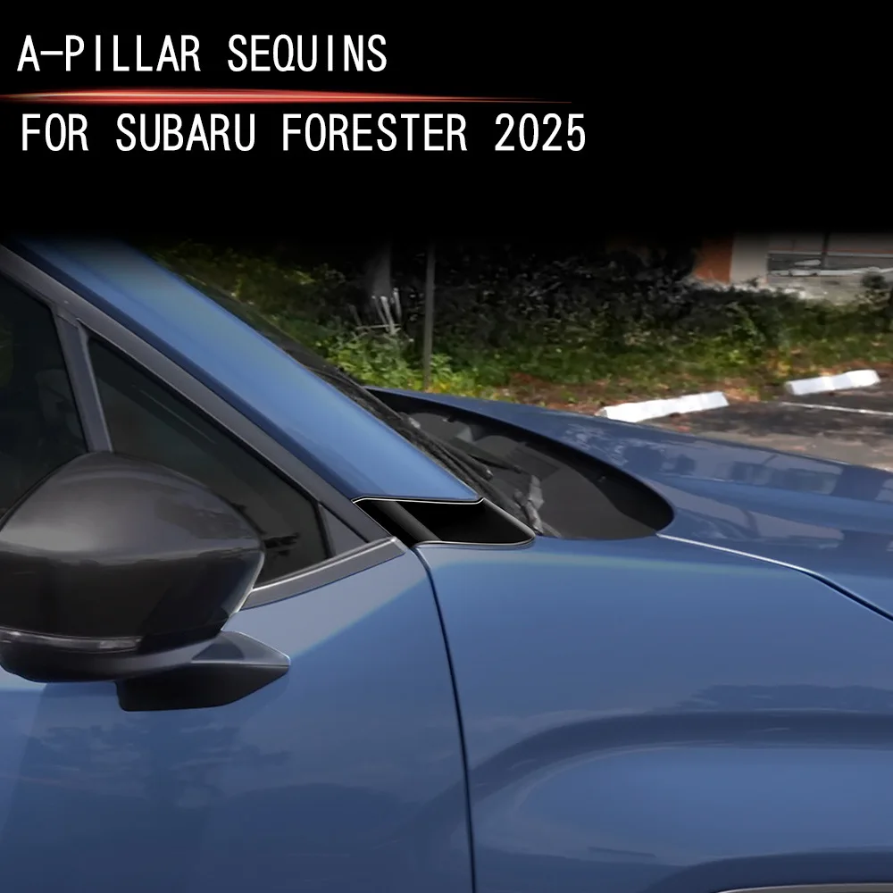 

Чехол на автомобильные стойки с блестками, декоративная рамка из АБС-пластика, колонна, защита для Subaru Forester 2025, внешний аксессуар