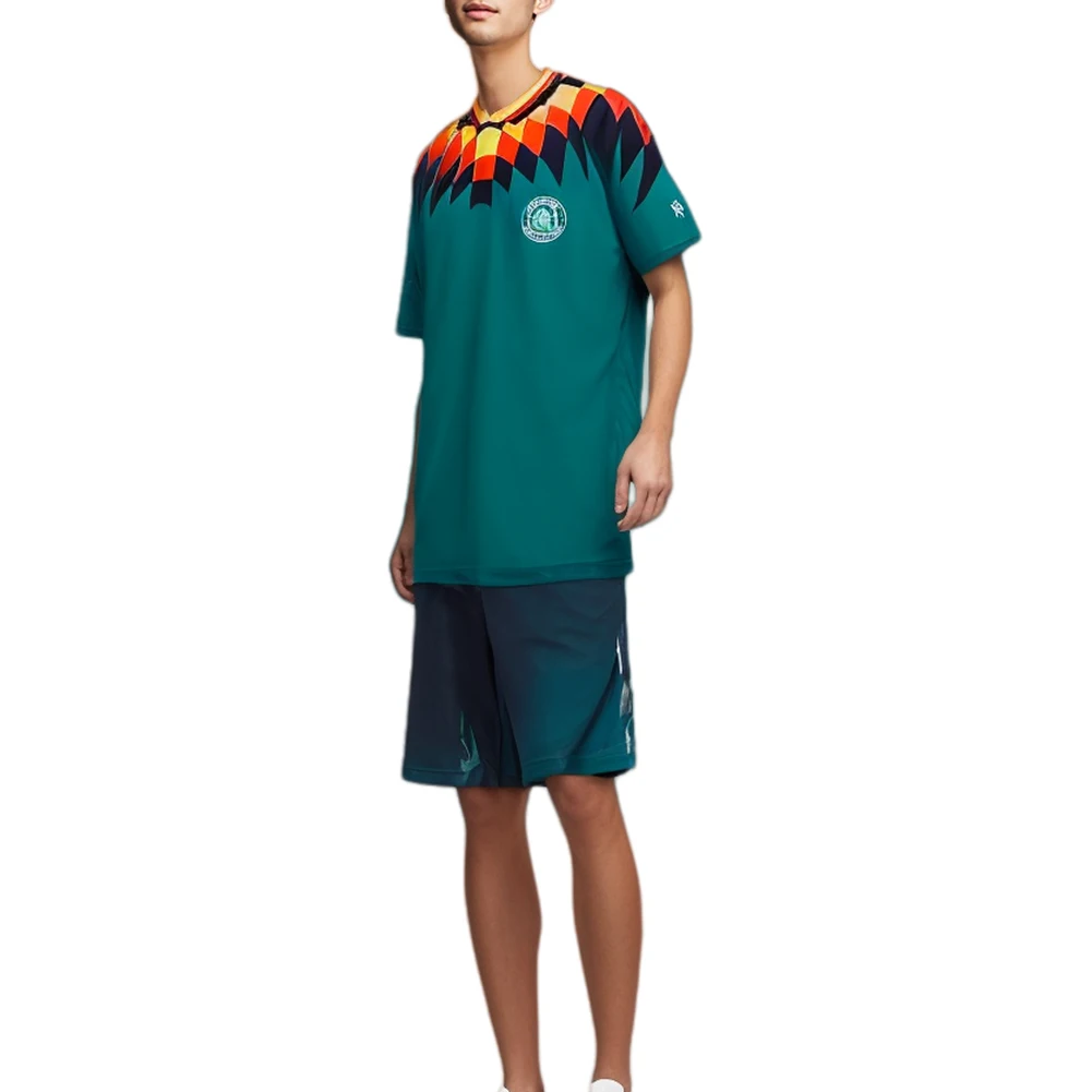 Germany Away Football Shirt Sport Shirt Short Sleeve Deutschland T-Shirt V-Neck Retro T Shirt for Men Women Youth