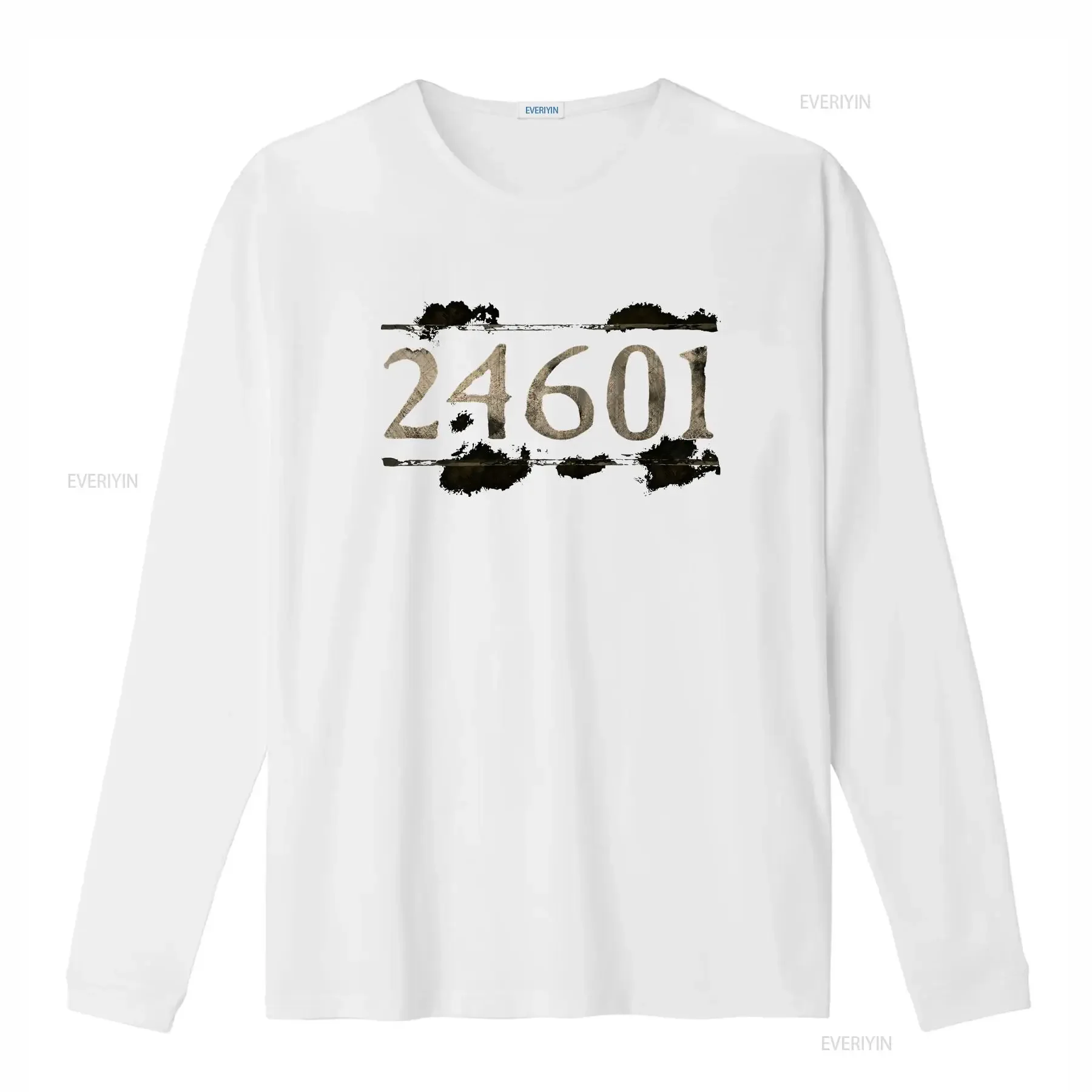 24601 Inspired By Les Miserables Movie Men's Black T Shirt Size S to 3XL vintage Washed Comfortable Top For Everyday Wear