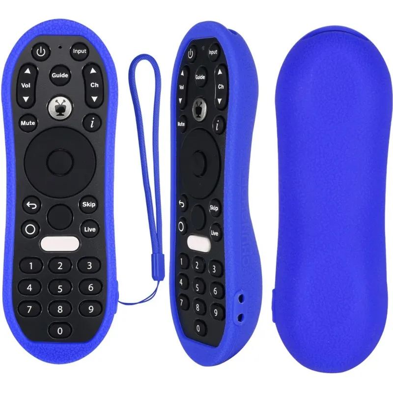 A93E-Silicone Case For Tivo Stream 4K Remote Control Anti-Slip Protective Cover Blue